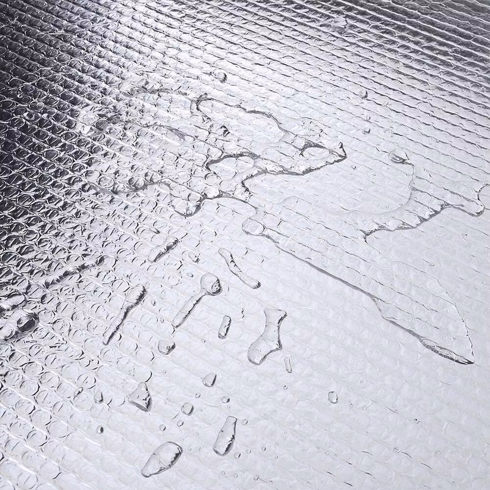 FLAVORA Silver Thick Double Aluminium Bubble Foil, W: 60 cm, L: 840 cm – 3