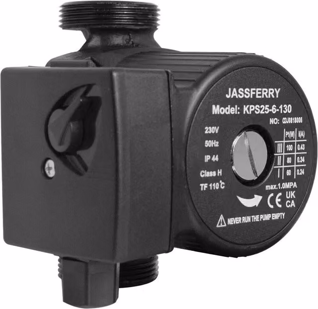 JASSFERRY Central Heating and Hot Water Circulation Pump in Black – 1