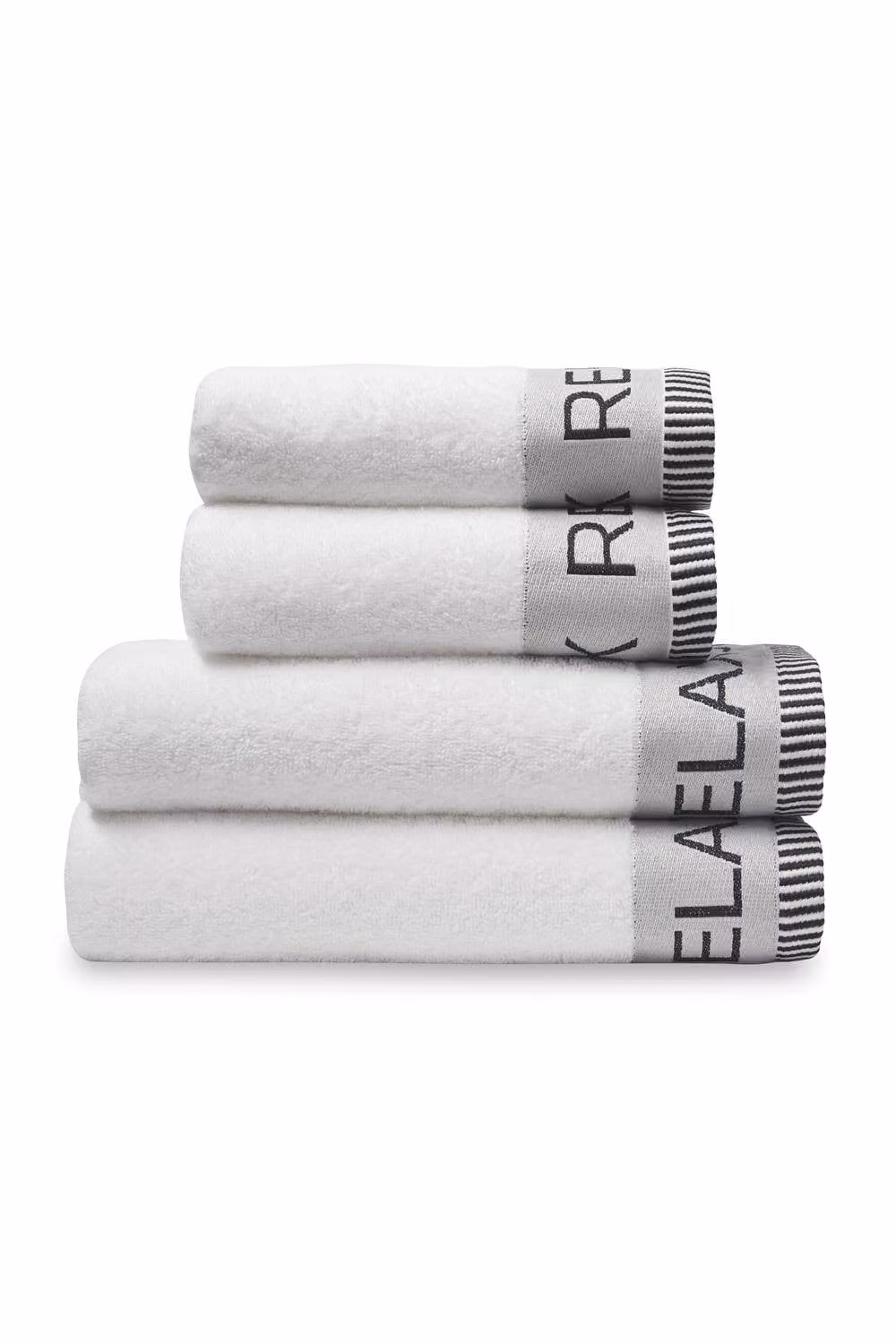 Catherine Lansfield Relax and Unwind 4 Piece Cotton Towel Set in White – 2