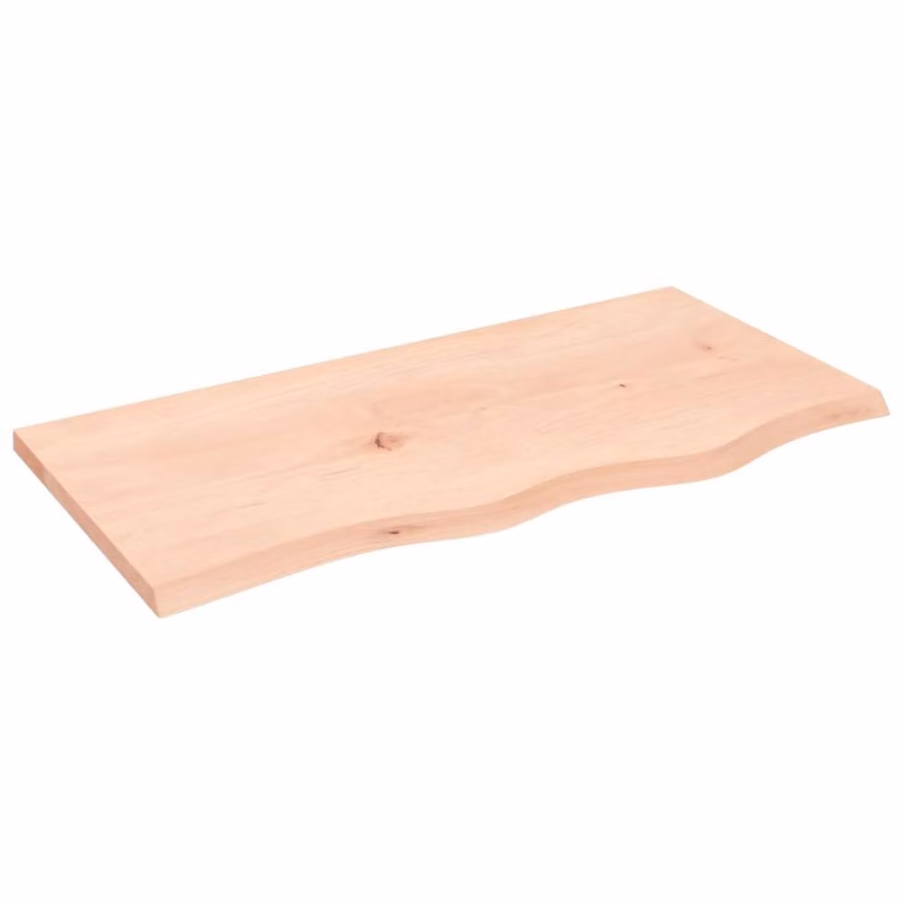 Berkfield Home Wall Mounted Rustic Oak Shelf in Brown, W: 80 cm, D: 40 cm, H: 2 cm