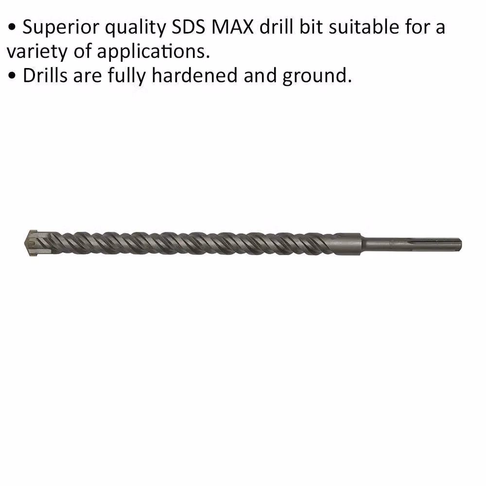 Loops SDS Max Masonry Drill Bit, Silver and Multicolour, Diameter: 3.5 mm, Length: 57 mm – 2