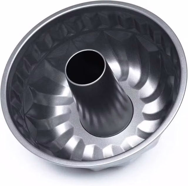 Nordara Non-Stick Fluted Round Bundt Cake Baking Tin in Grey – 1