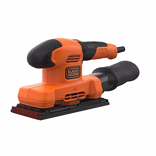 Black+Decker BEW220-GB 1/3 Sheet Finishing Sander Power Tool, Orange