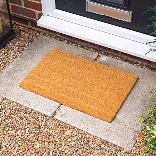 Nicola Spring Classic Coir Door Mats, Pack of 2, Brown, W: 60 cm, D: 40 cm – 2