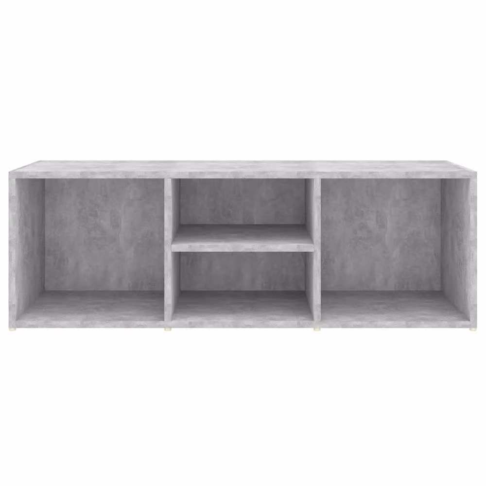 Berkfield Home Shoe Storage Bench in Concrete Grey, W/D/H: 105 x 35 x 35 cm – 3