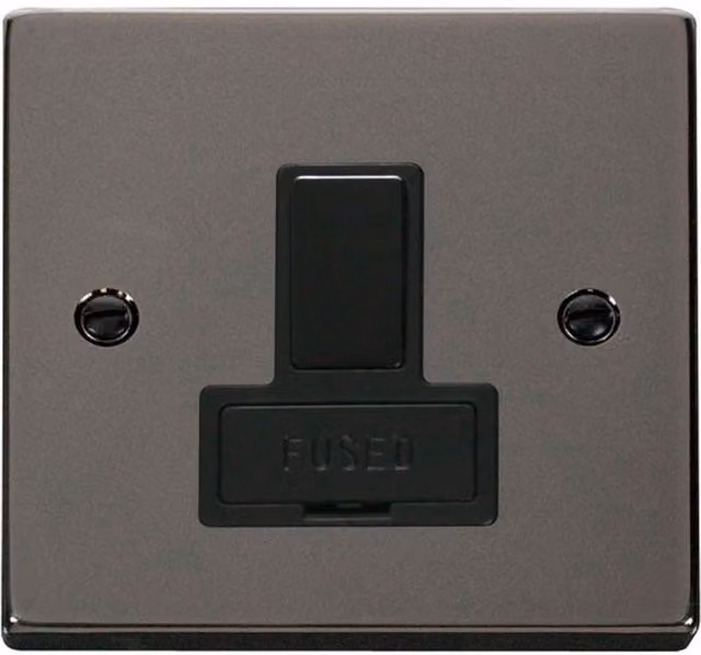 SE HOME Black Flush Socket Plate