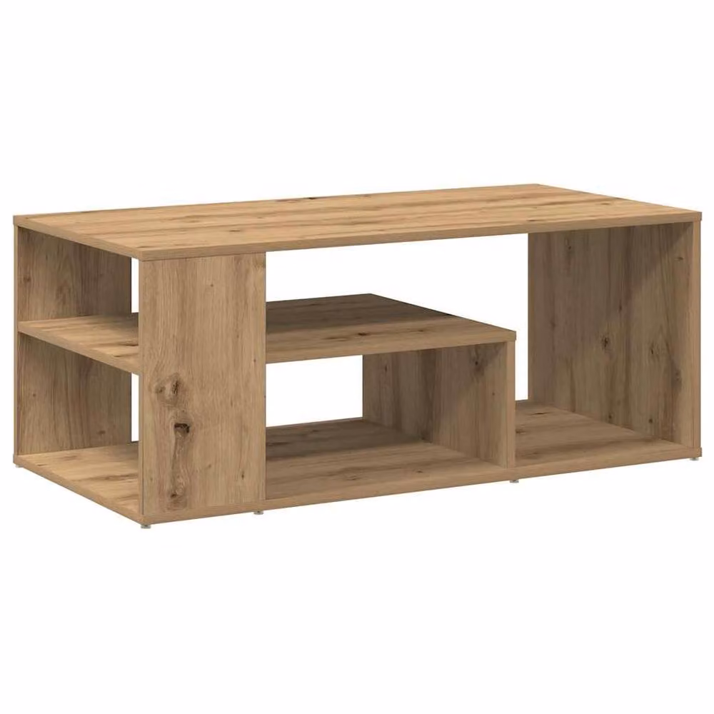 Berkfield Home Artisan Oak Coffee Table in Brown, W/D/H: 100 x 50 x 40 cm – 3