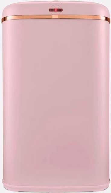 Tower 58L Square Sensor Bin in Pink and Rose Gold Stainless Steel