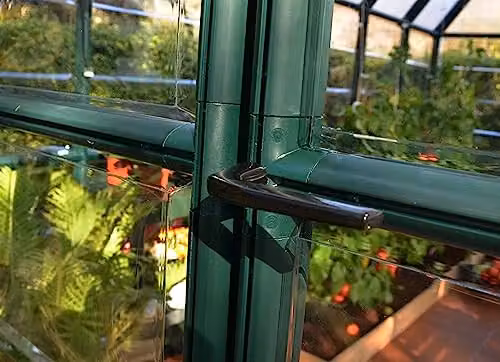 Palram Canopia Grand Gardener Greenhouse with Green Polycarbonate Frame, W: 264.7 in, H: 238.2 in, L: 512.9 in – 5