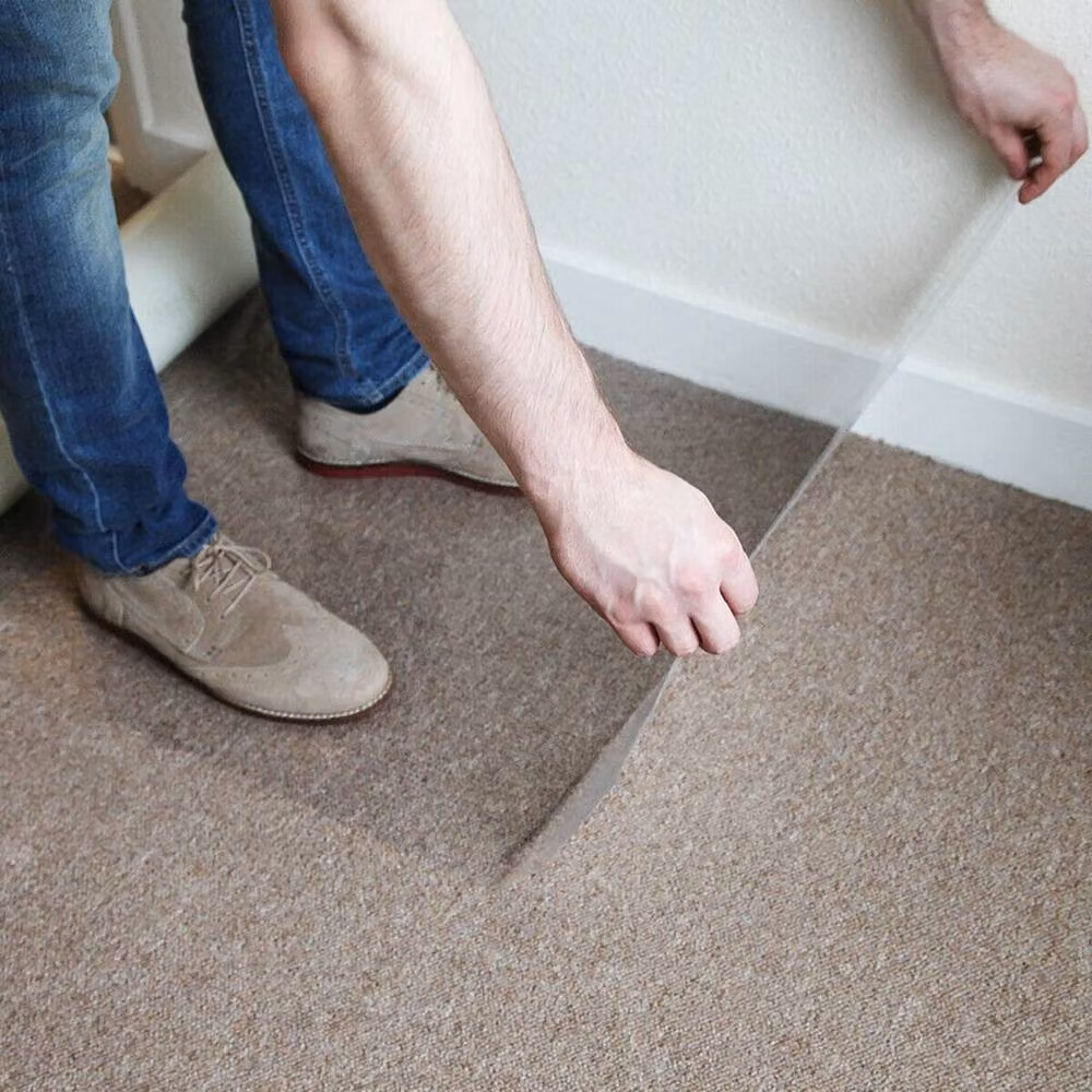 NESTLUNE Transparent Adhesive Carpet and Floor Protector Film, W: 40 cm, L: 1000 cm – 5