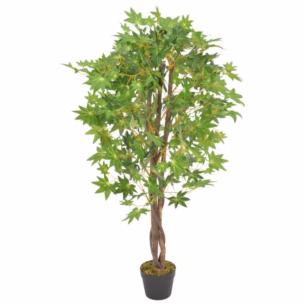 Berkfield Home Artificial Maple Tree with Pot, Green, Height: 120 cm – 2