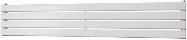 UK Radiators Typhoon Axis White Horizontal Designer Single Panel Steel Radiator W: 160 cm, H: 27.2 cm – 1