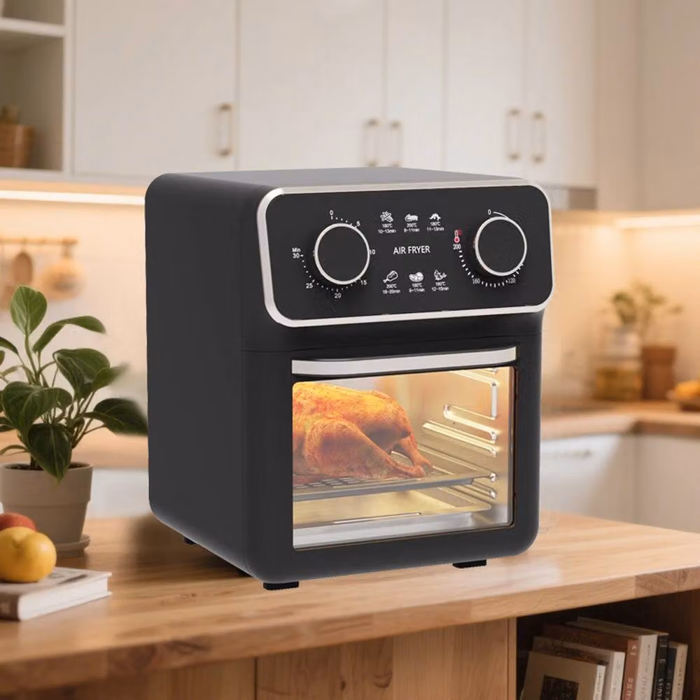 Ventryn 10L Manual Hot Air Fryer Oven in Black – 4
