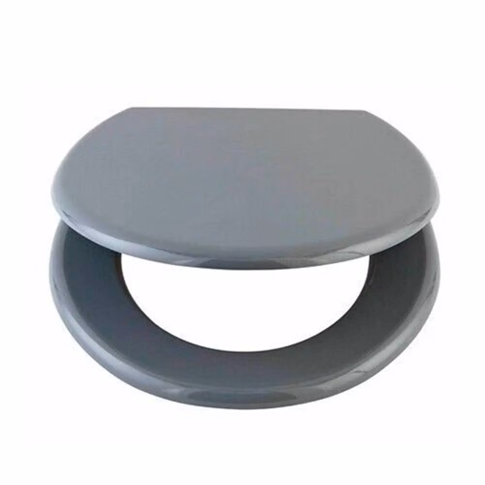 Nordara Grey Heavy Duty Wooden Toilet Seat with Fittings – 2