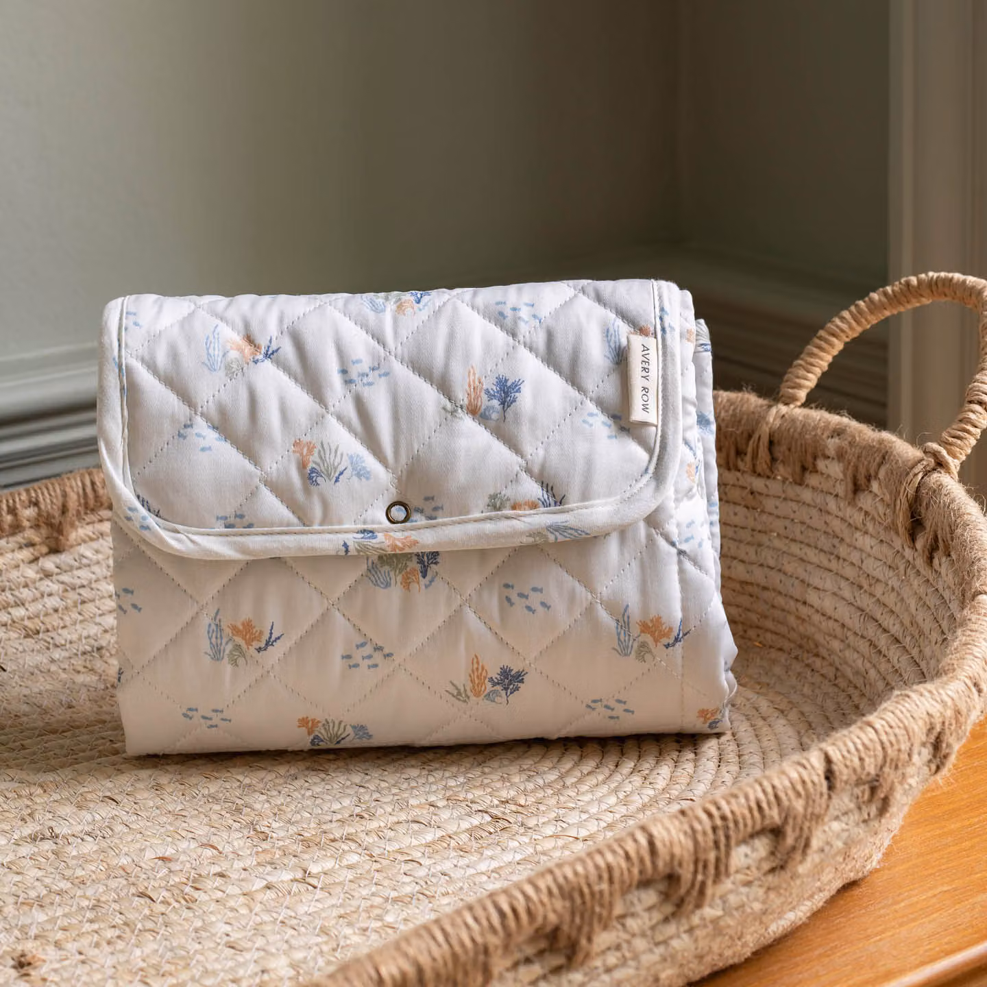 Avery Row Coastline Foldable Travel Baby Changing Mat in Cotton – 2