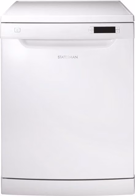 Statesman Freestanding 12 Place Full Size Dishwasher in White – 1