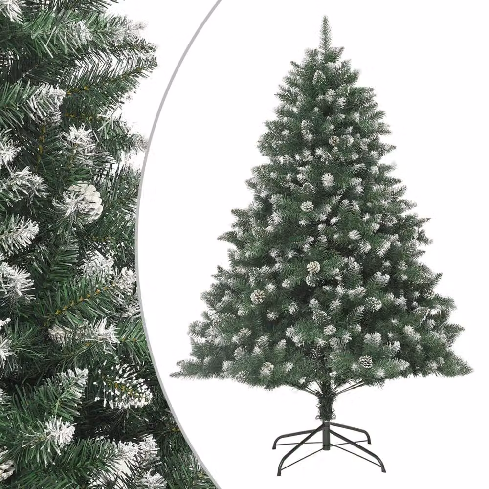 Berkfield Home Artificial Green Christmas Tree with Stand, Height: 210 cm – 2