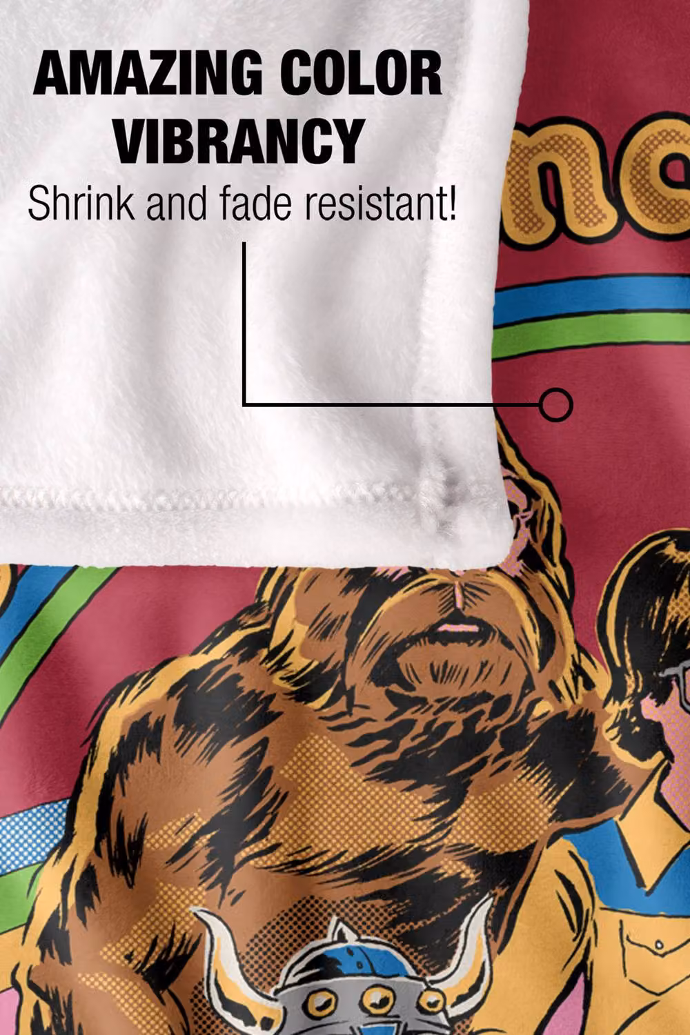 Steven Rhodes My Imaginary Friends Multicolour Super Soft Fleece Throw Blanket W/D/H: 152 x 127 cm – 4