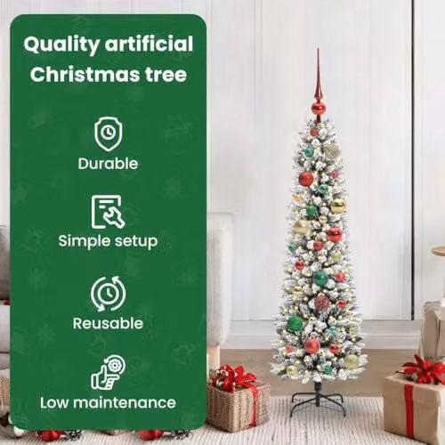 vidaXL White Artificial Christmas Tree, Height: 120 cm – 4