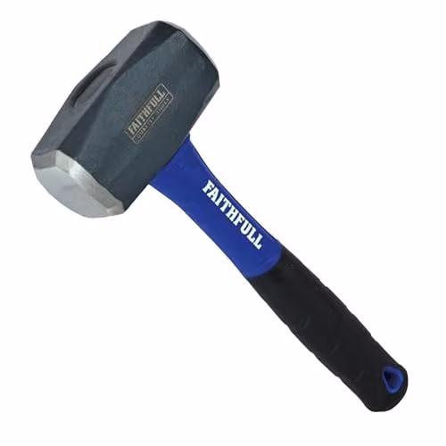 Faithfull FAIFG212 1.1kg Club Hammer with Blue Fibreglass Handle – 1