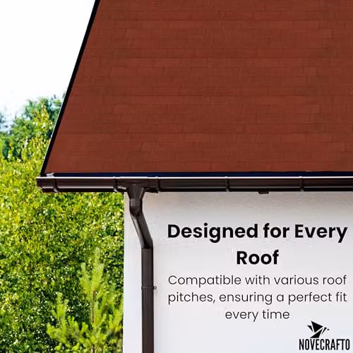 Novecrafto Heavy Duty Red Bitumen Roof Felt Shingles, 20 Pieces, W: 100 cm, H: 34 cm – 8