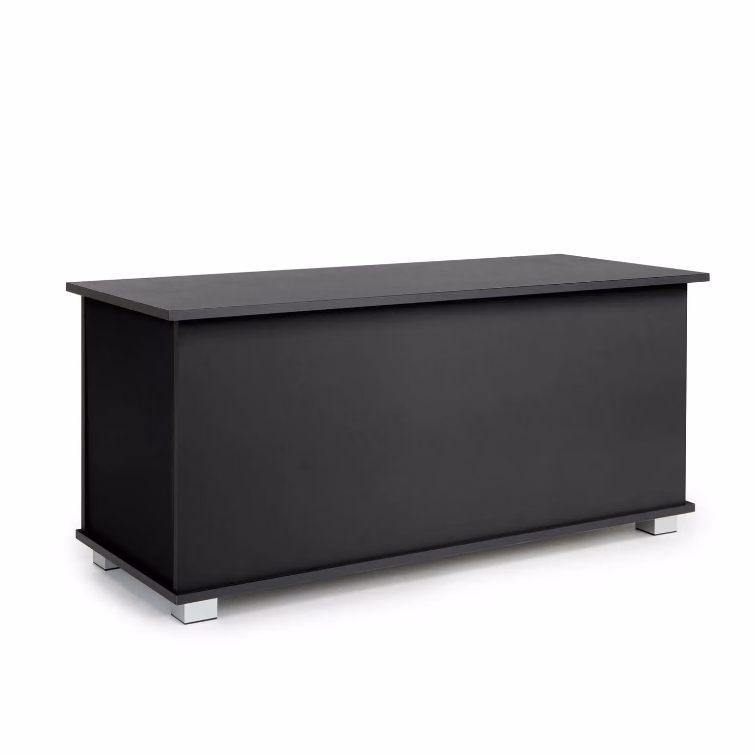 Home Source Black Wooden Ottoman Storage Chest for Toys, Bedding or Blankets – 4
