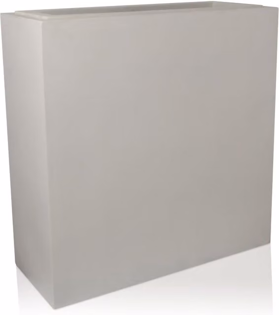 Primrose White Tall Trough Outdoor Planter with Insert and Fibrecotta Tub