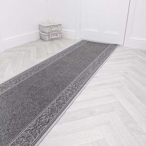 runrug Loop Pile Hallway Runner Rug in St Tropez Grey, W: 100 cm, L: 360 cm – 5