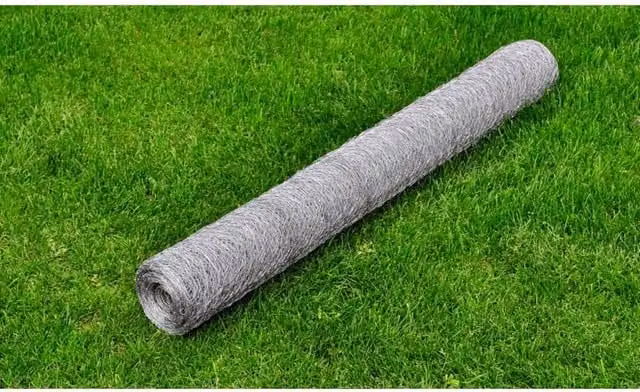 Berkfield Home Galvanised Steel Chicken Wire Fence, Silver, 25 x 0.75 m