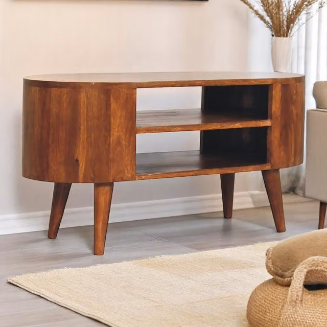 Artisan Furniture Modern Mango Wood Media Unit in Brown