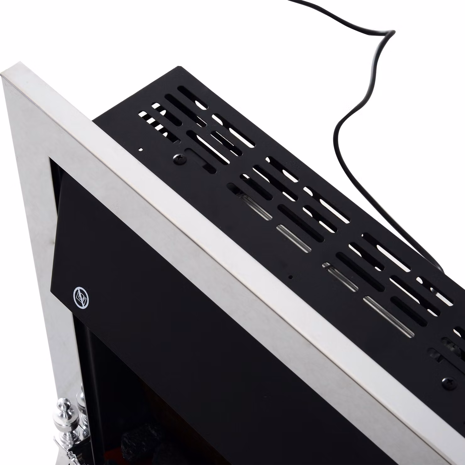 HOMCOM Modern Electric Fireplace with LED Lighting and 2kW Heater in Silver – 6