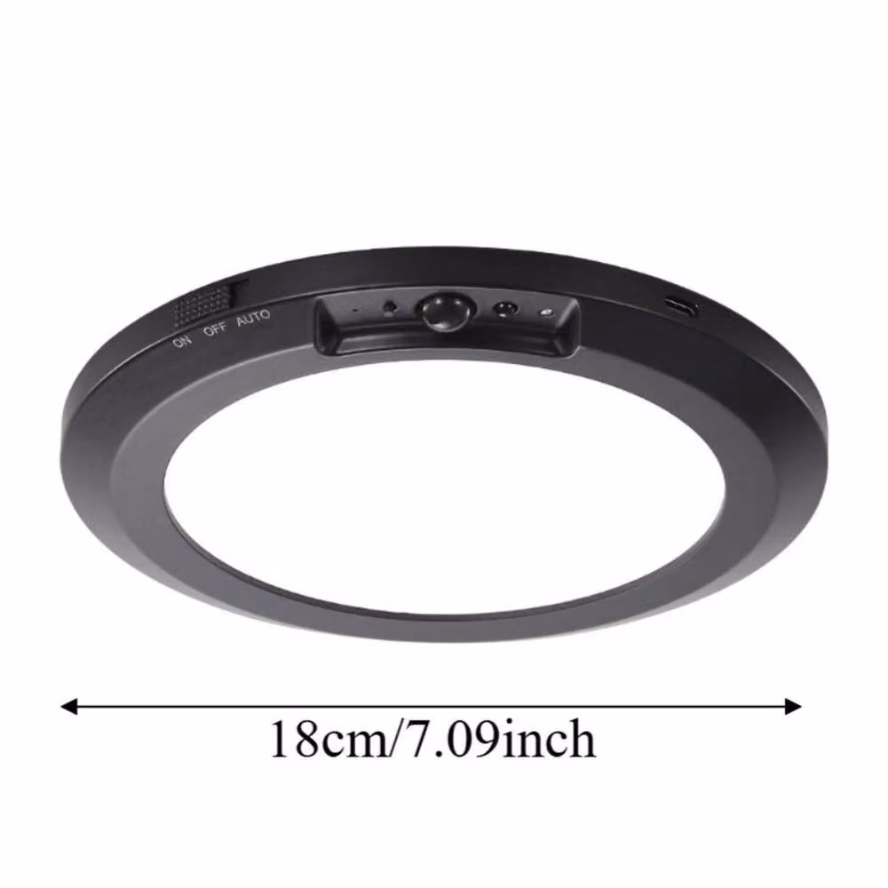 PAWNORA Black Motion Sensor Ring Ceiling Light – 2