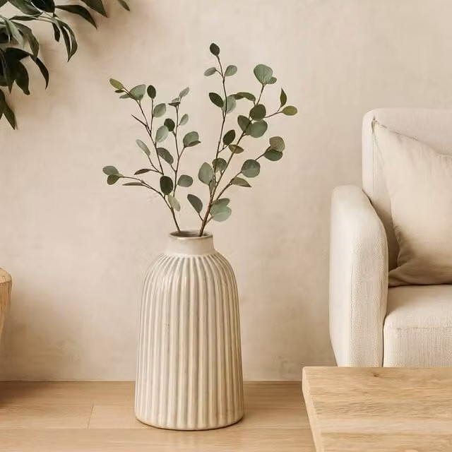 Wyld Haus Forge Medium White Ceramic Bell Vase – 1