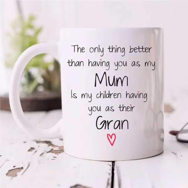60 SECOND MAKEOVER White Ceramic Mug for Men, Mums, Grans and Children