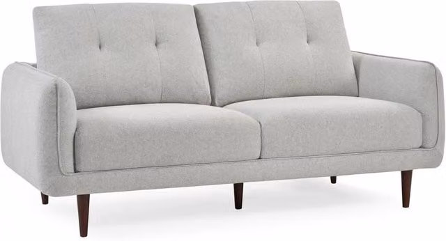 Cheshire Remy 3 Seater Modern Fabric Sofa in Grey