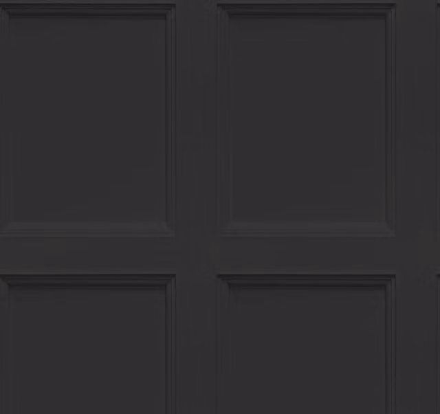 I Love Wallpaper Classic Plain Wood Panel Wallpaper in Anthracite Grey