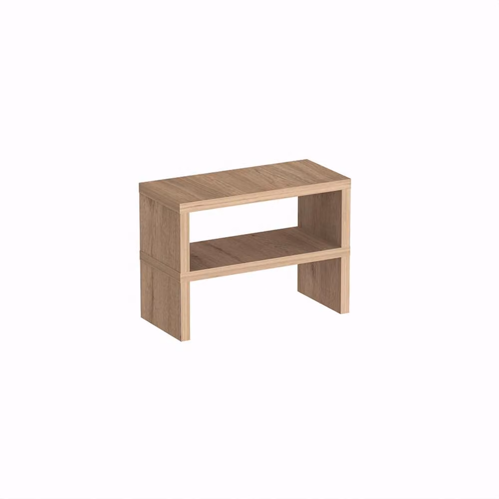 Decortie Dean Freestanding Two-Tier Worktop Shelf in Sand and Brown, W/D/H: 38.0 x 35.0 x 22.0 cm – 2