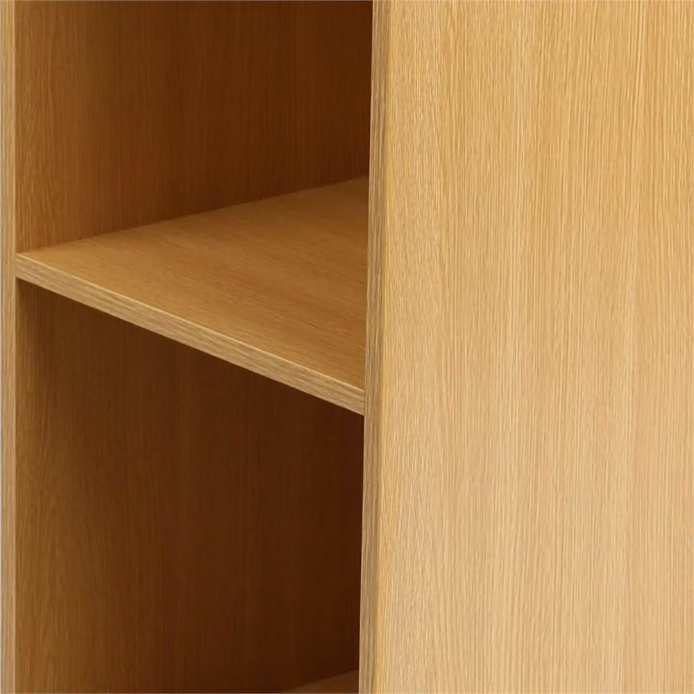 VOGREX Large Oak Vinyl LP Record Storage Cube Cabinet in Brown, W/D/H: 30.48 x 30.48 x 30.48 cm – 4