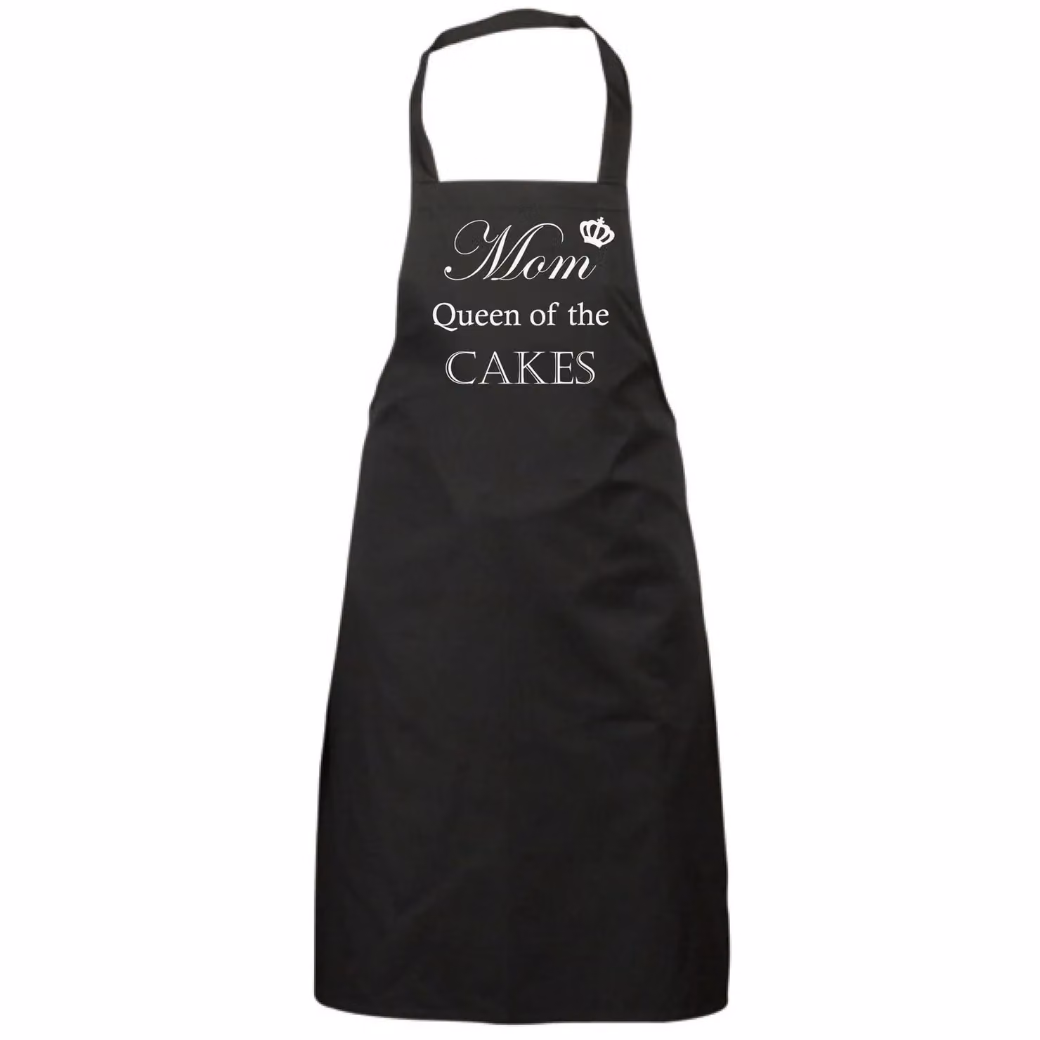 60 Second Makeover Women's Mom Queen Of The Cakes Black Apron – 2