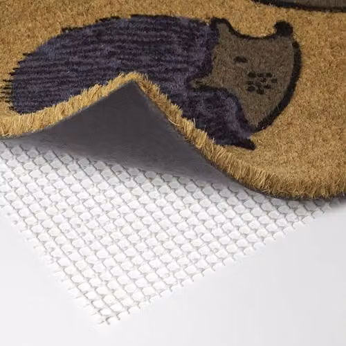 HOMESCAPES Non-Slip PVC Door Mat Gripper for Indoor Use, Beige, W: 90 cm, D: 60 cm – 2