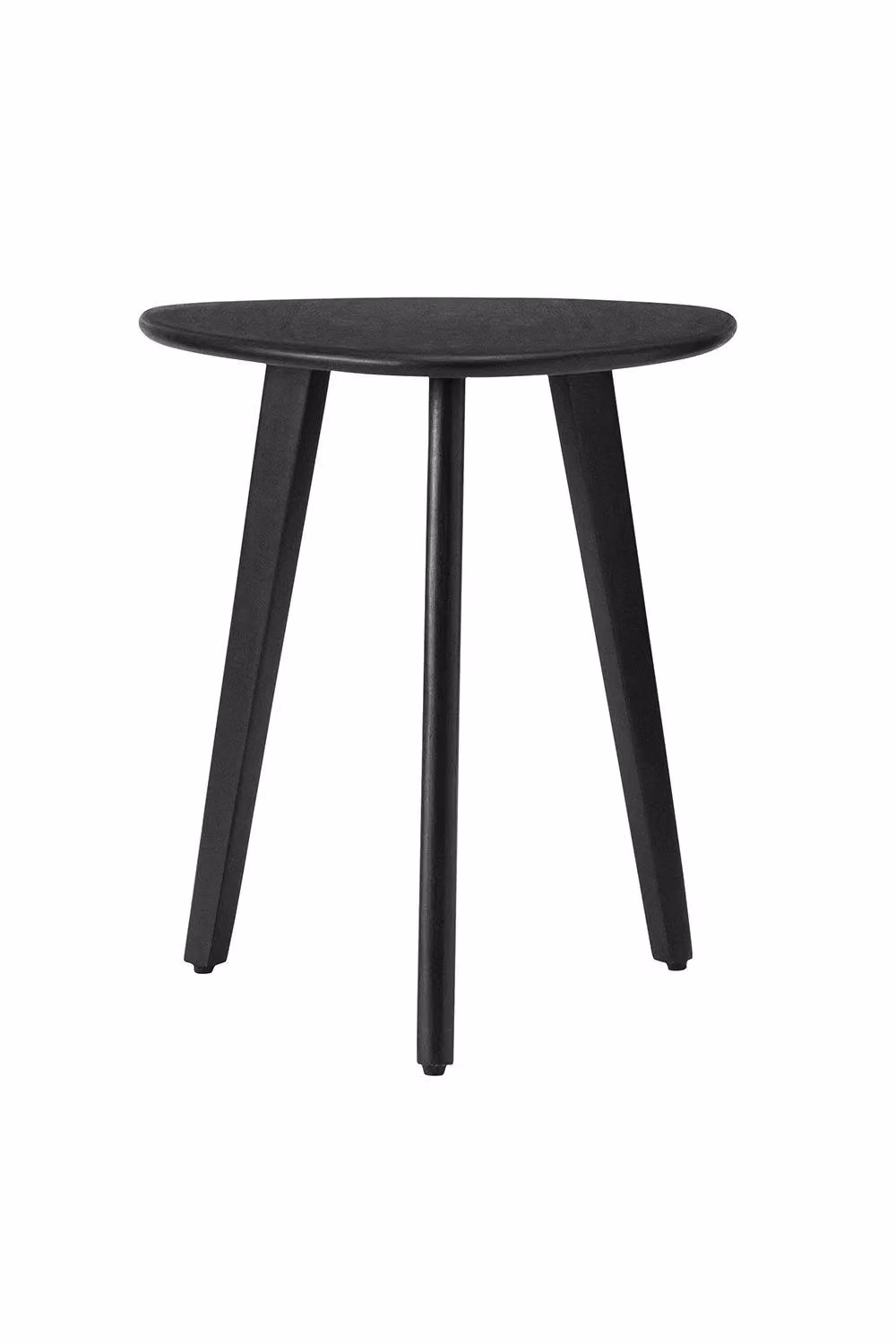 MH London Armstrong Triangle Solid Mango Wood Accent Side Table in Black – 2