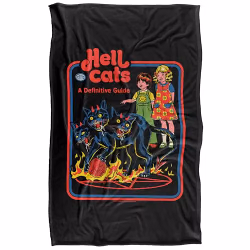 Steven Rhodes Hell Cats Silky Touch Super Soft Fleece Throw Blanket, Multicolour, W/D/H: 91 x 147 cm – 5