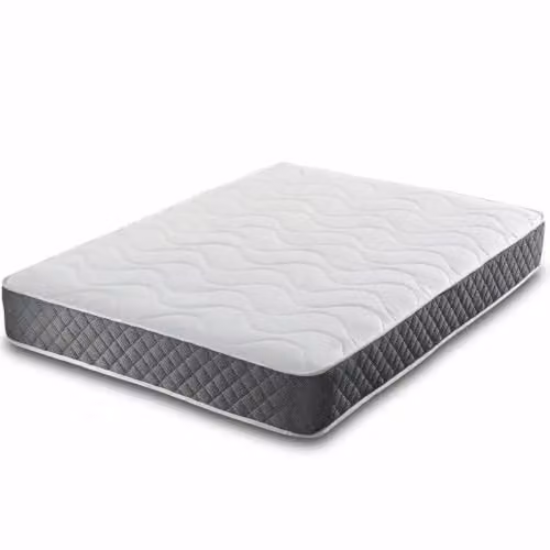 Direct Furniture Suppliers White Hybrid Spring and Memory Foam Kingsize Mattress, W/D/H: 180 x 200 x 20 cm