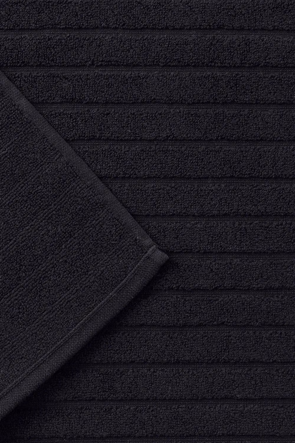 Christy Prism Luxury 100% Turkish Cotton Striped Bath Mat in Black – 2