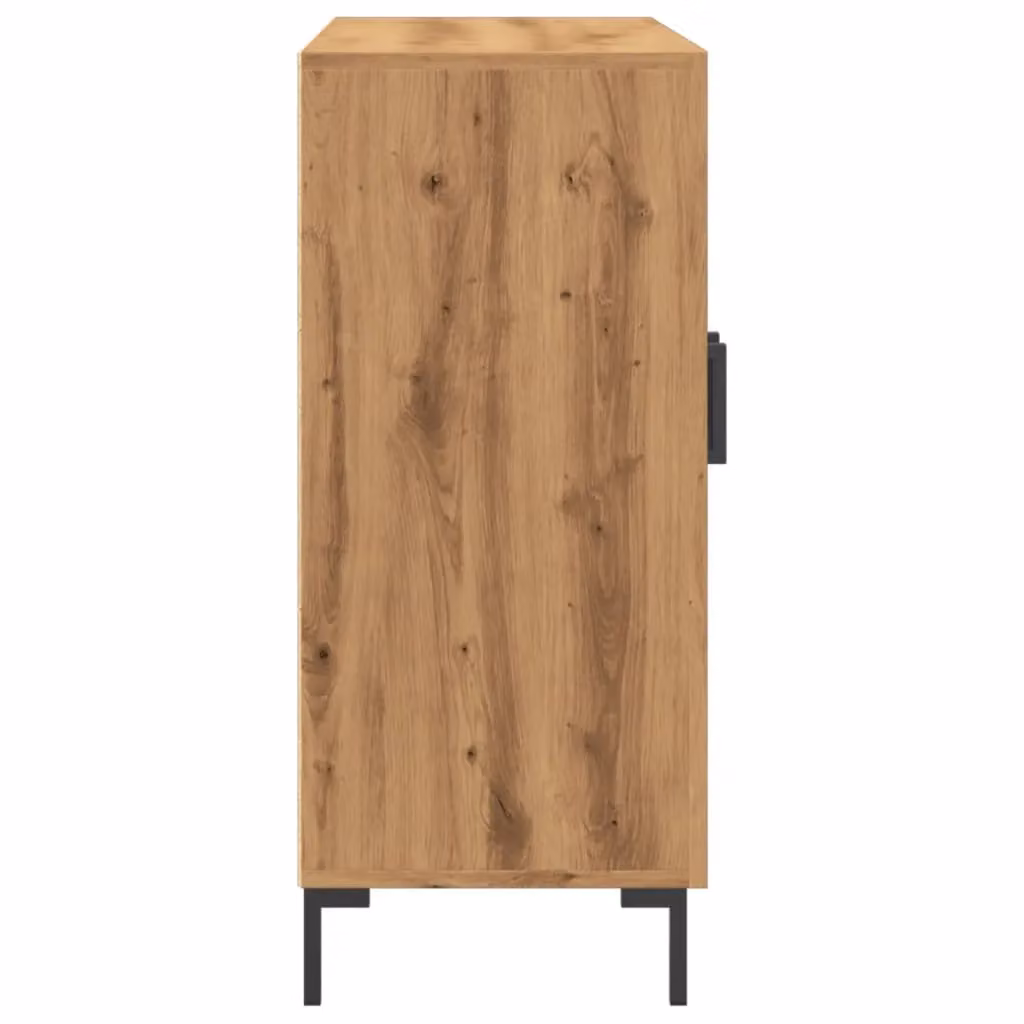 Berkfield Home Artisan Oak Sideboard in Brown, W/D/H: 90 x 34 x 80 cm – 3