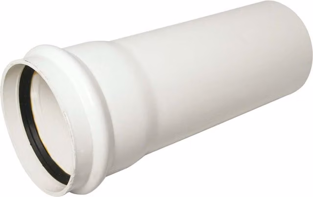 FloPlast Single Socket 110mm Soil Pipe, 3 Metre, White - SP3