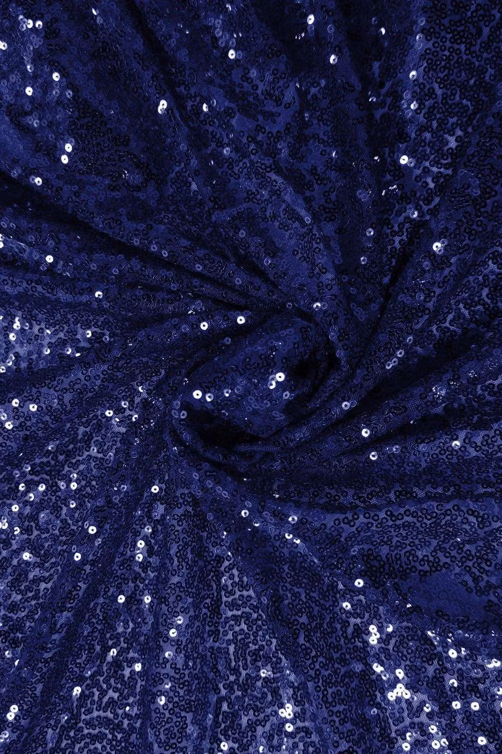 Neel Blue Glitter Sequin Rectangular Table Runner – 4