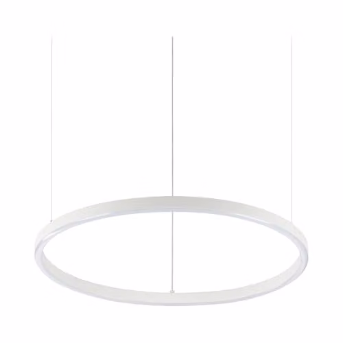Netlighting Oracle Integrated LED Circle Ring Pendant Lamp, White, 3000K Warm White