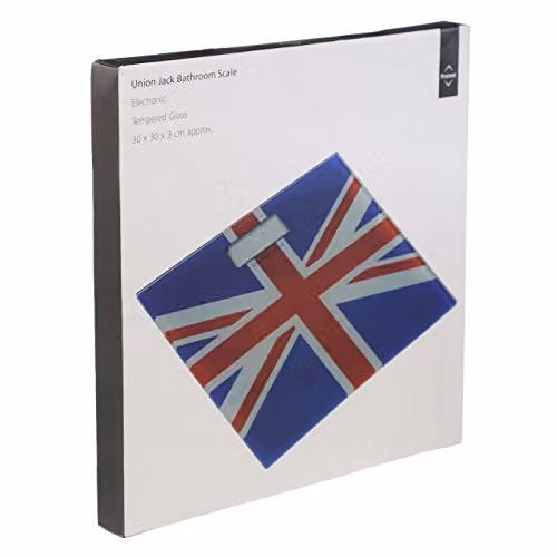 Orsina Union Jack Digital Bathroom Scales in Blue and Red, W/D/H: 30 x 30 x 3 cm – 3