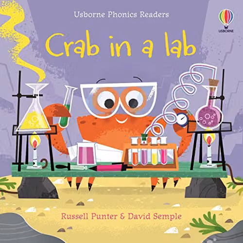 Usborne Crab in a Lab Phonics Readers Multicolour Paper Book – 1